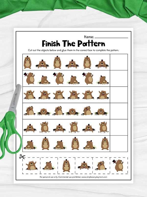 groundhog worksheets