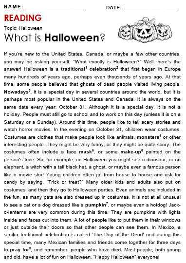 halloween ela worksheets