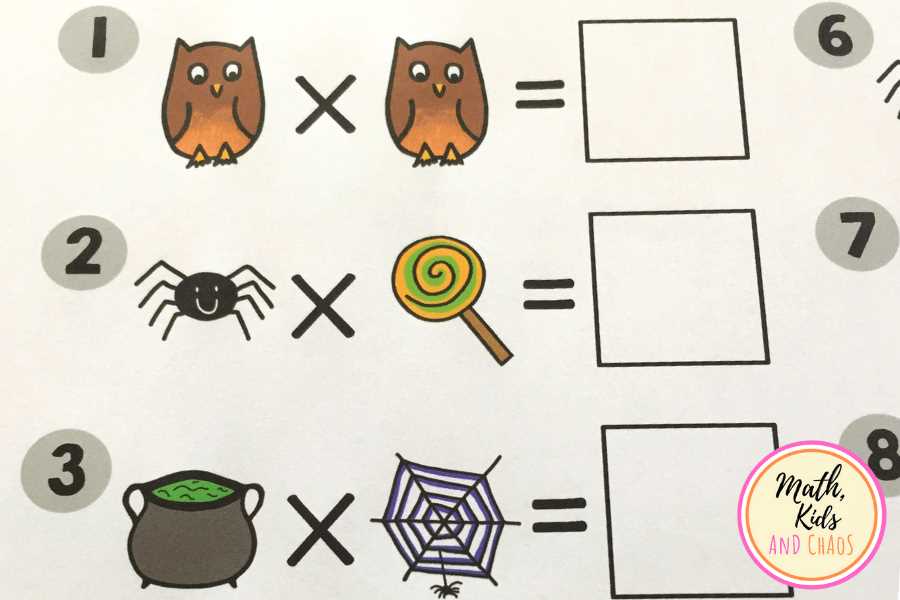 halloween math multiplication worksheets