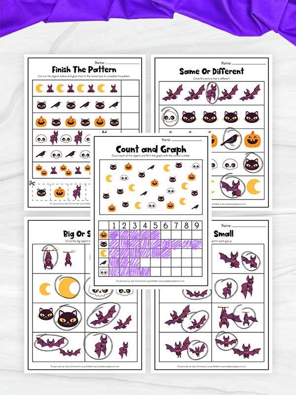 halloween math worksheets free