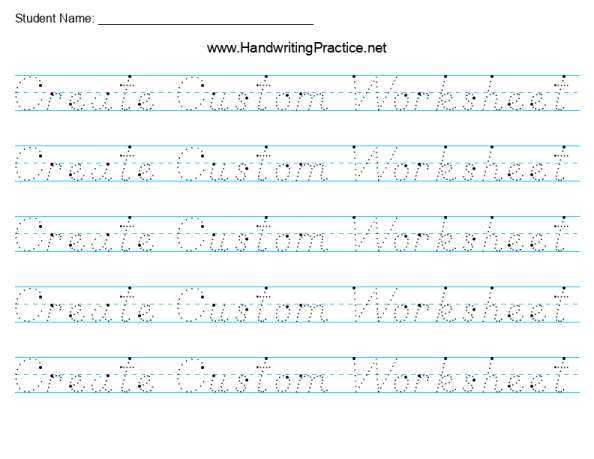 handwriting worksheets dnealian