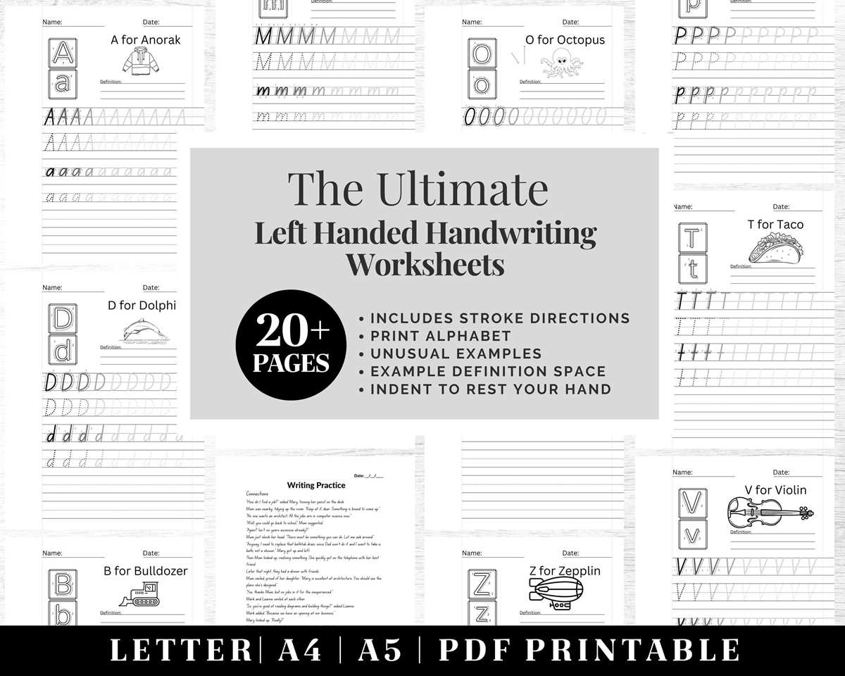handwriting worksheets for adults printable free