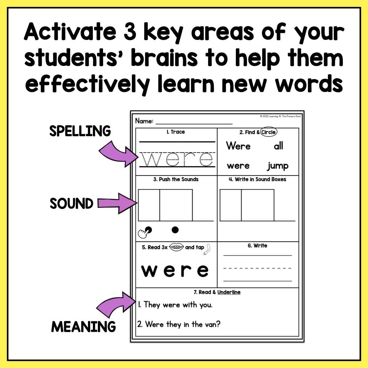 help sight word worksheet