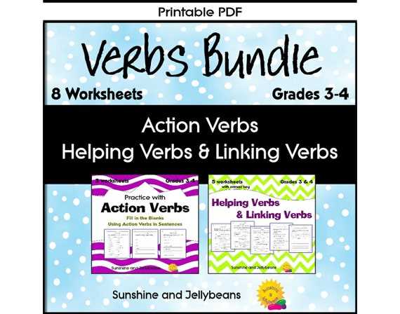 helping and linking verbs worksheet