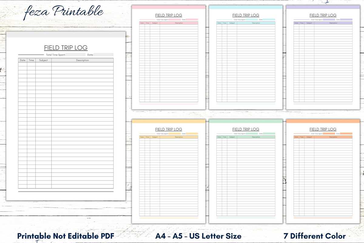 homeschool field trip worksheet