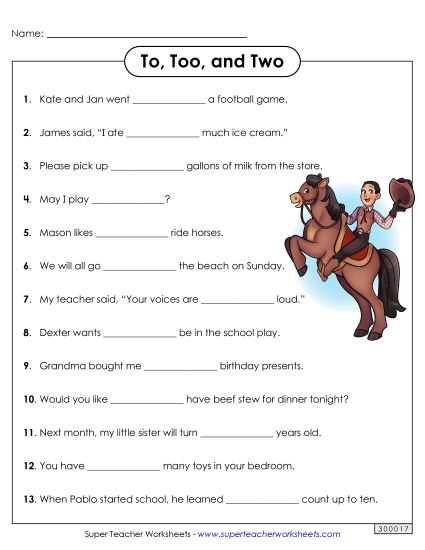 homonyms practice worksheets