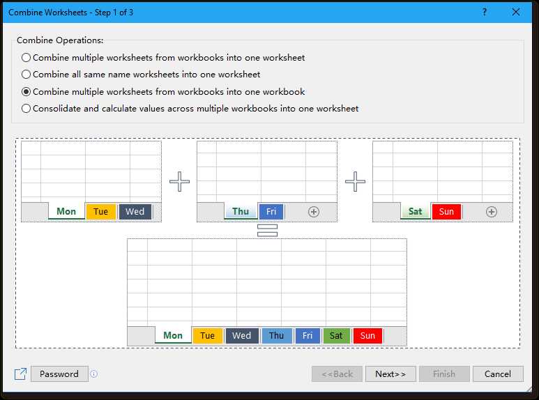 how to merge worksheets in excel