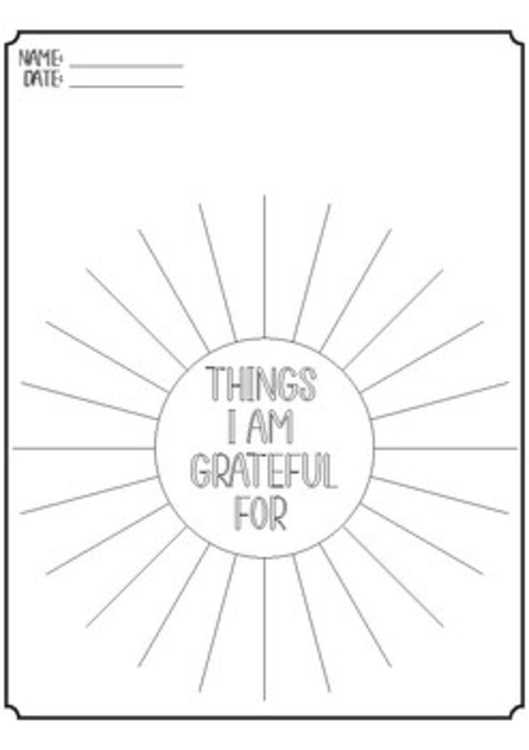 i am grateful for worksheet