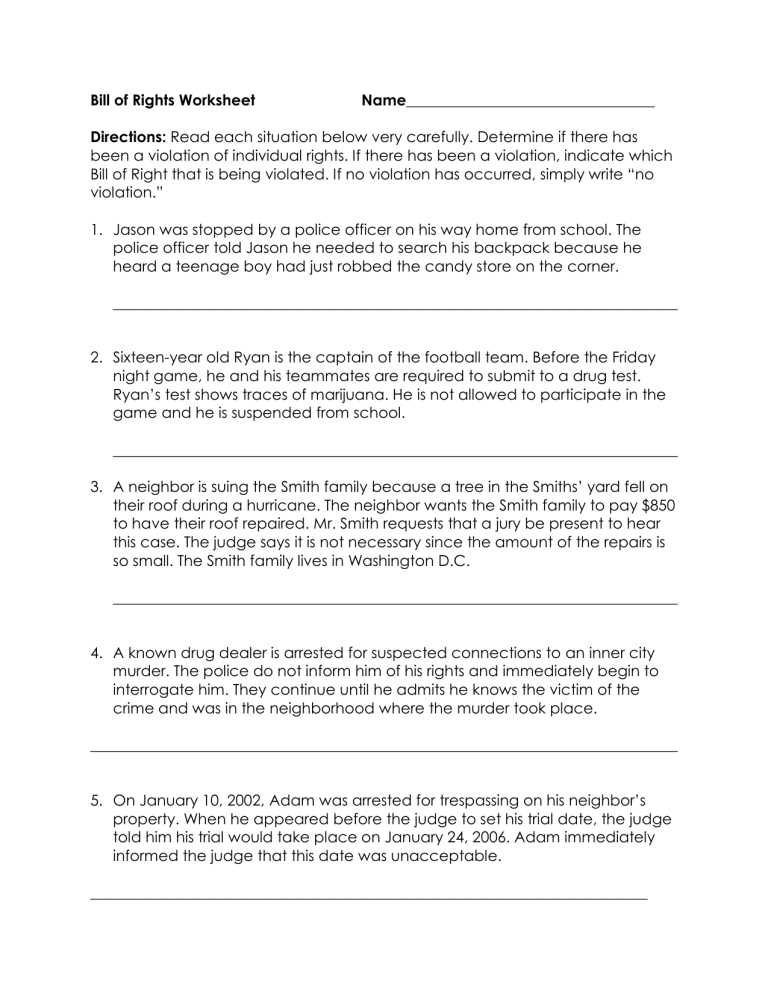 i have rights worksheet