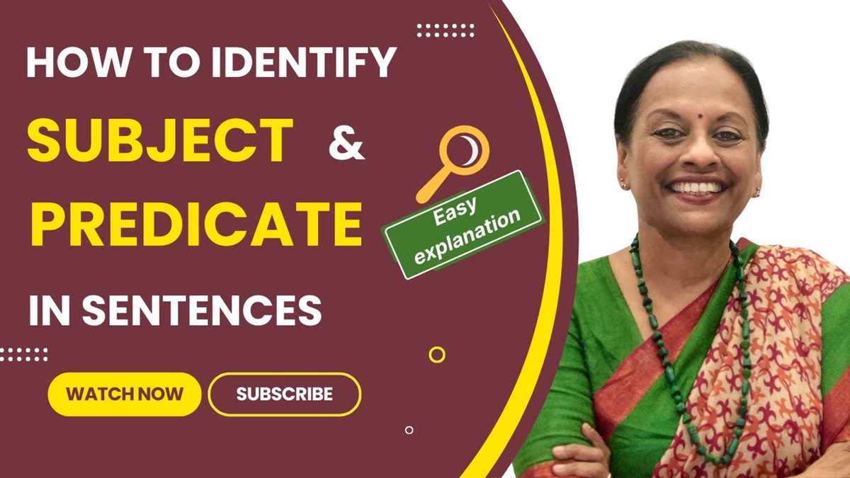 identify subject and predicate worksheet