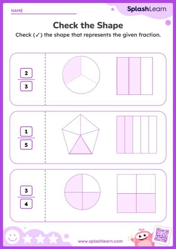 identifying fractions worksheet