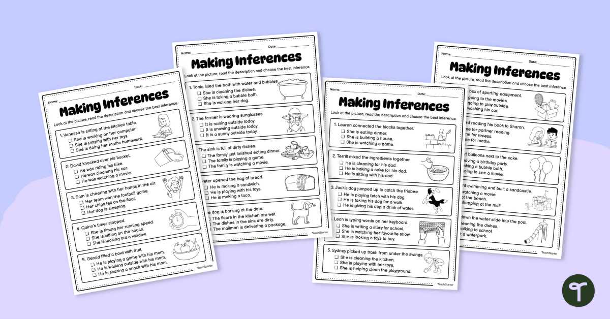 inferencing worksheet