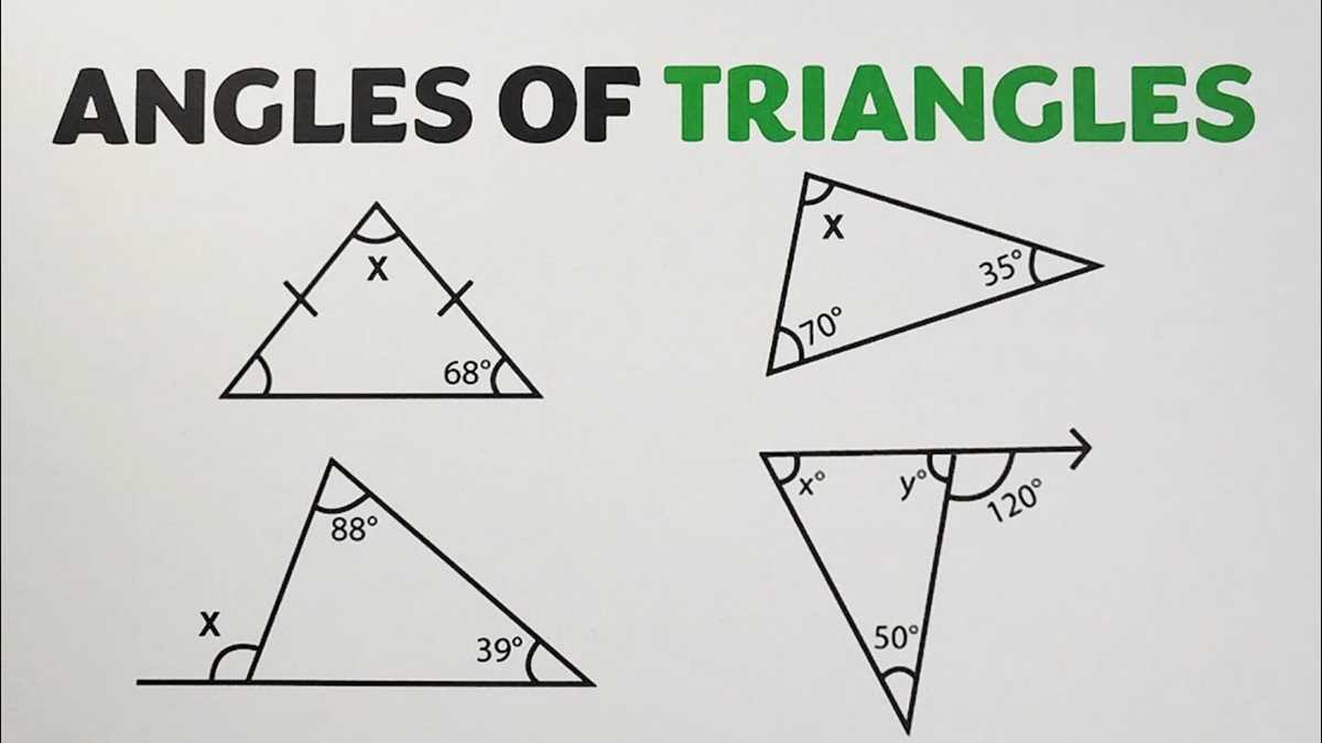 interior and exterior angles of triangles worksheet