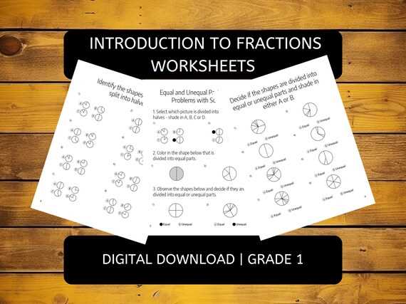introduction to fractions worksheet