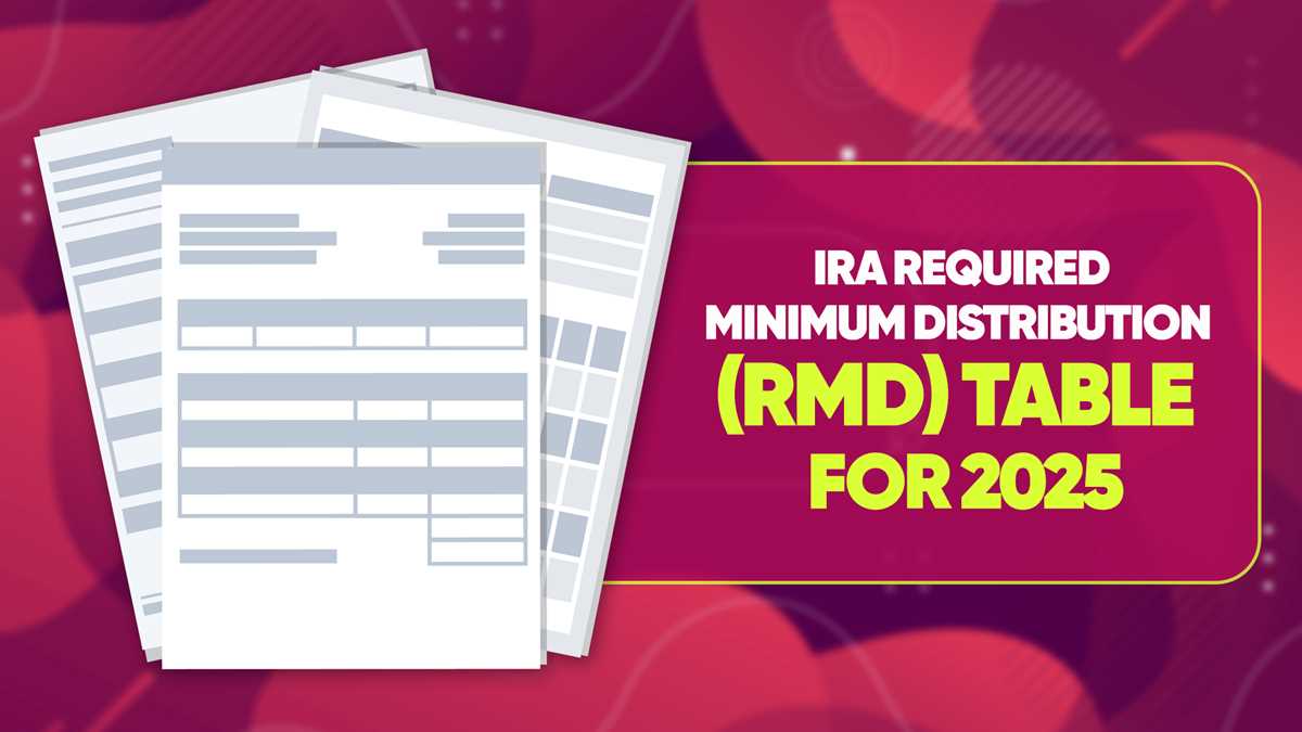 ira required minimum distribution worksheet
