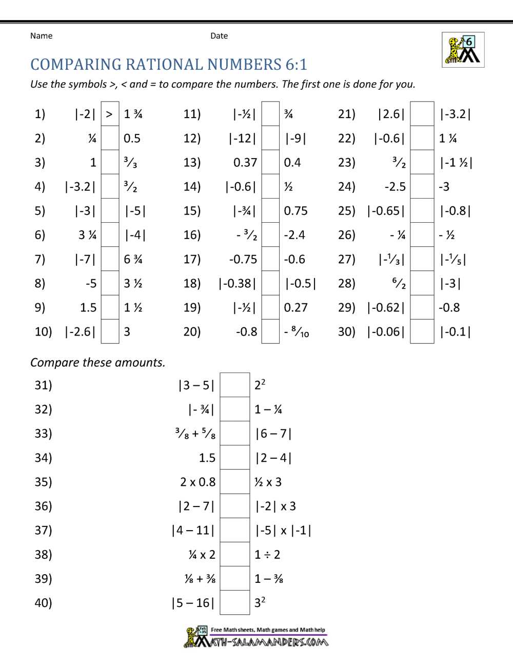 irrational rational numbers worksheet
