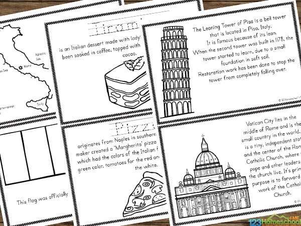 italy geography worksheet