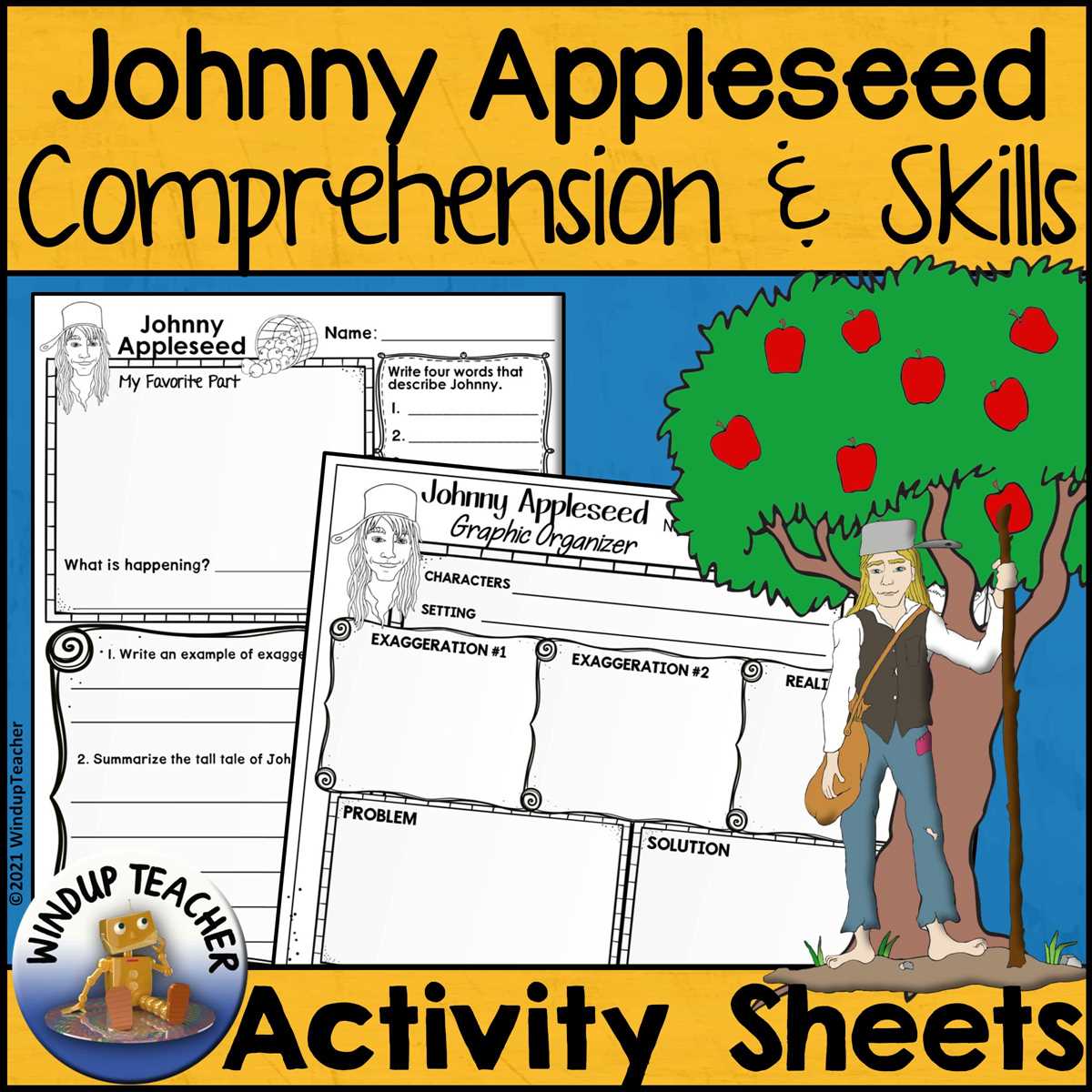 johnny appleseed worksheets free