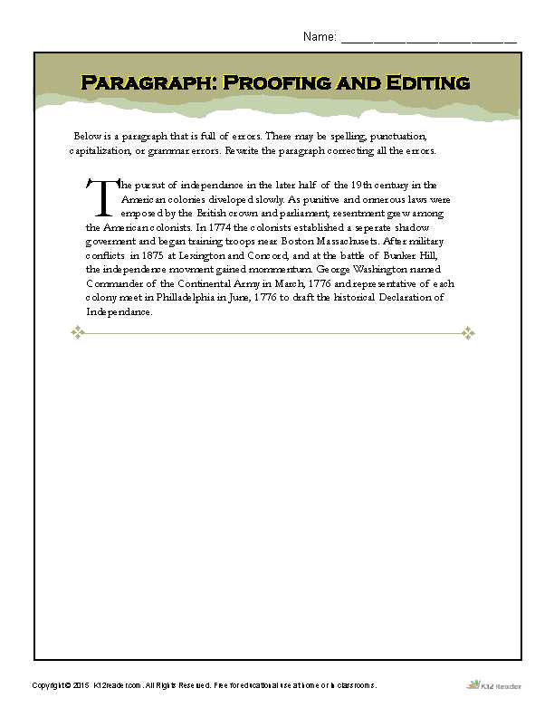 k12 worksheet