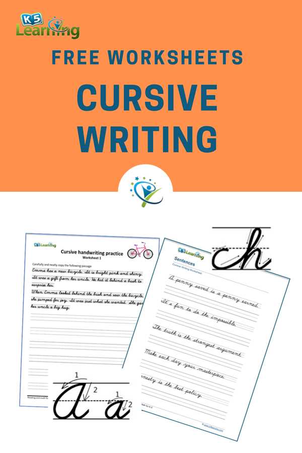 k5 learning cursive worksheets
