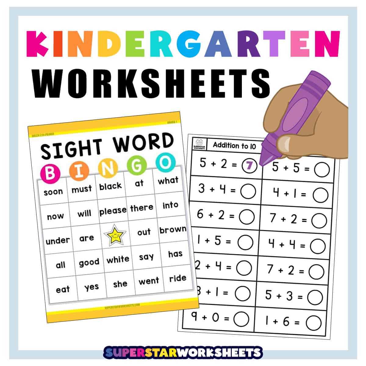 k5 printable worksheets