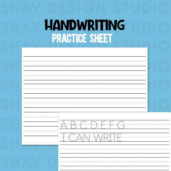 kindergarten blank writing worksheets