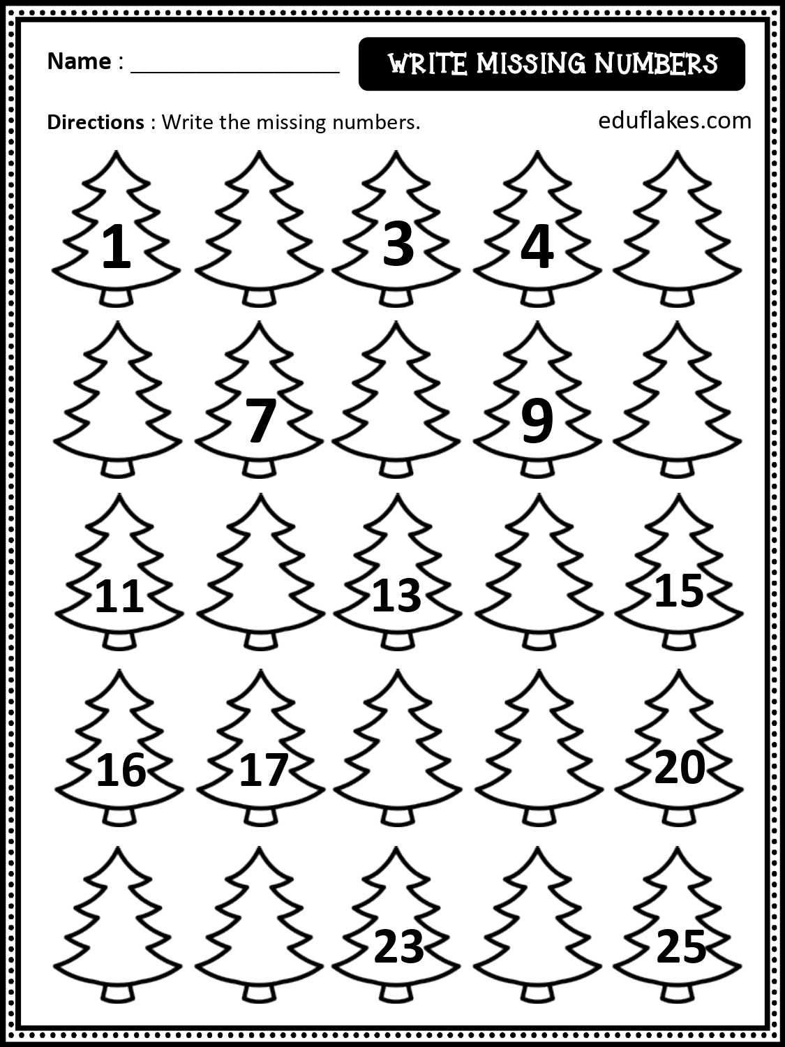 kindergarten christmas worksheets