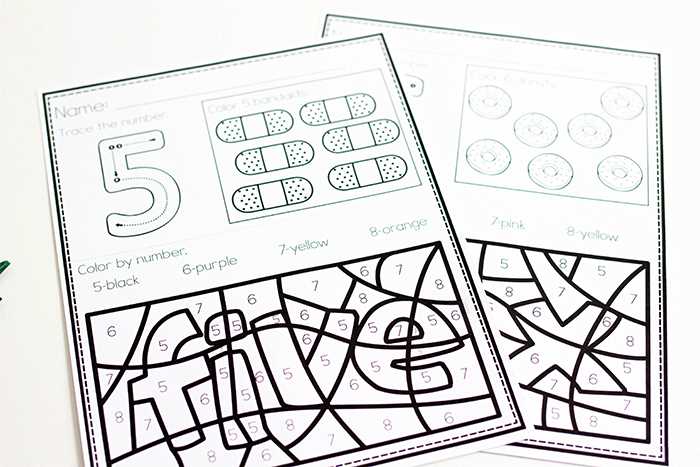 kindergarten coloring math worksheets