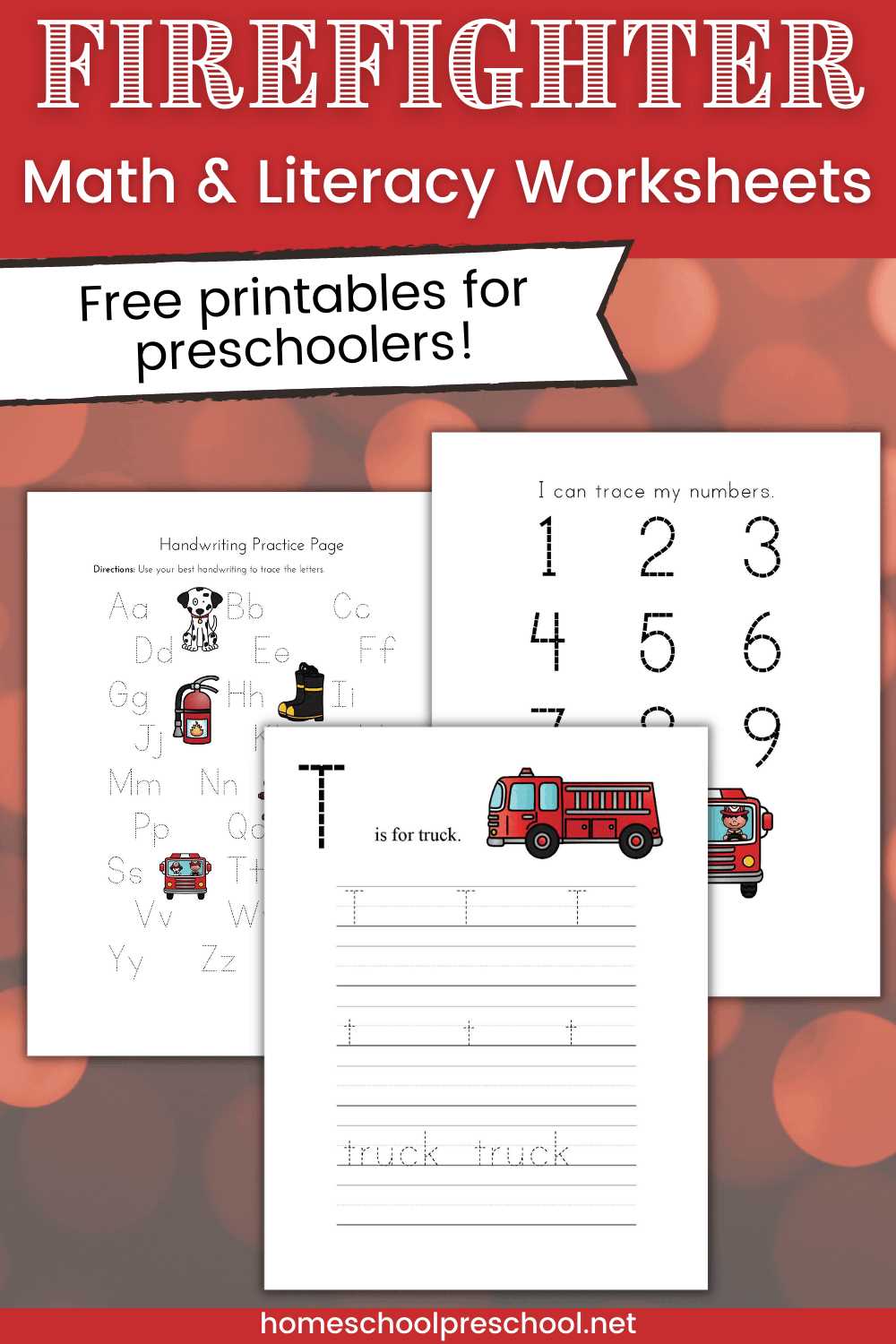 kindergarten firefighter worksheet