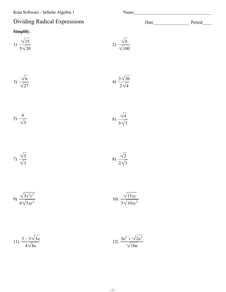 kuta software infinite algebra 1 worksheet
