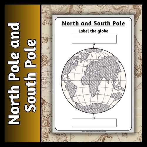 label parts of a map worksheet