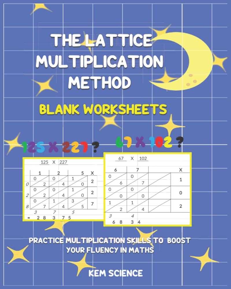 lattice method of multiplication worksheets