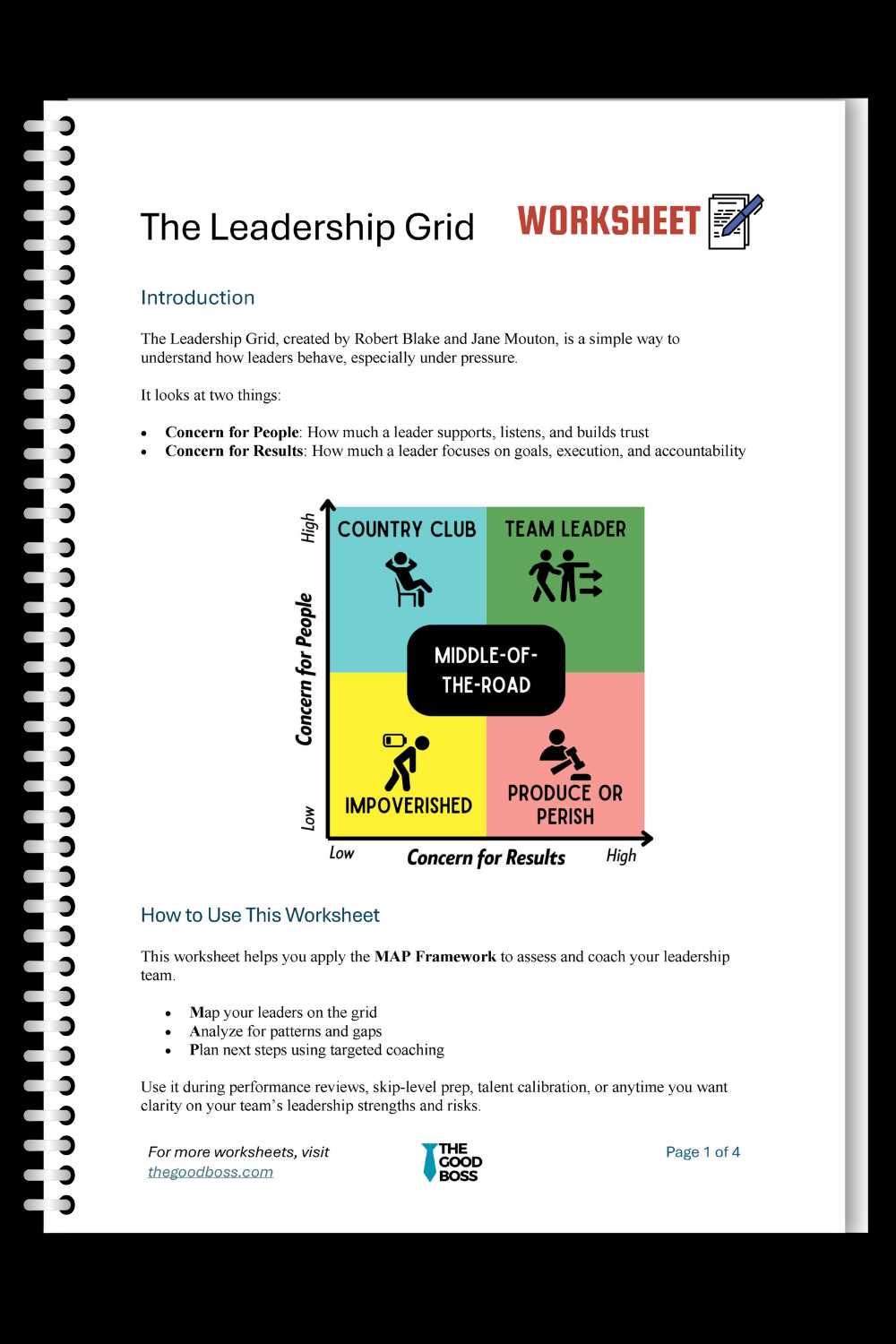leadership worksheets