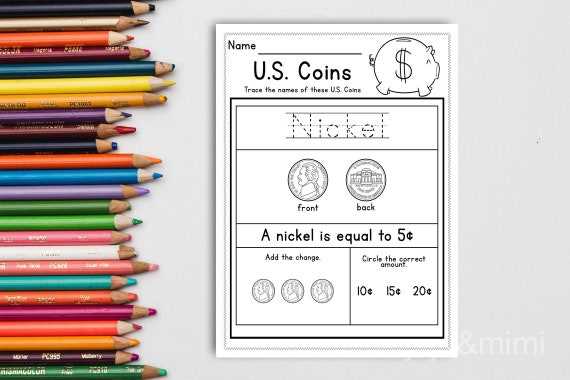 learning coins worksheets