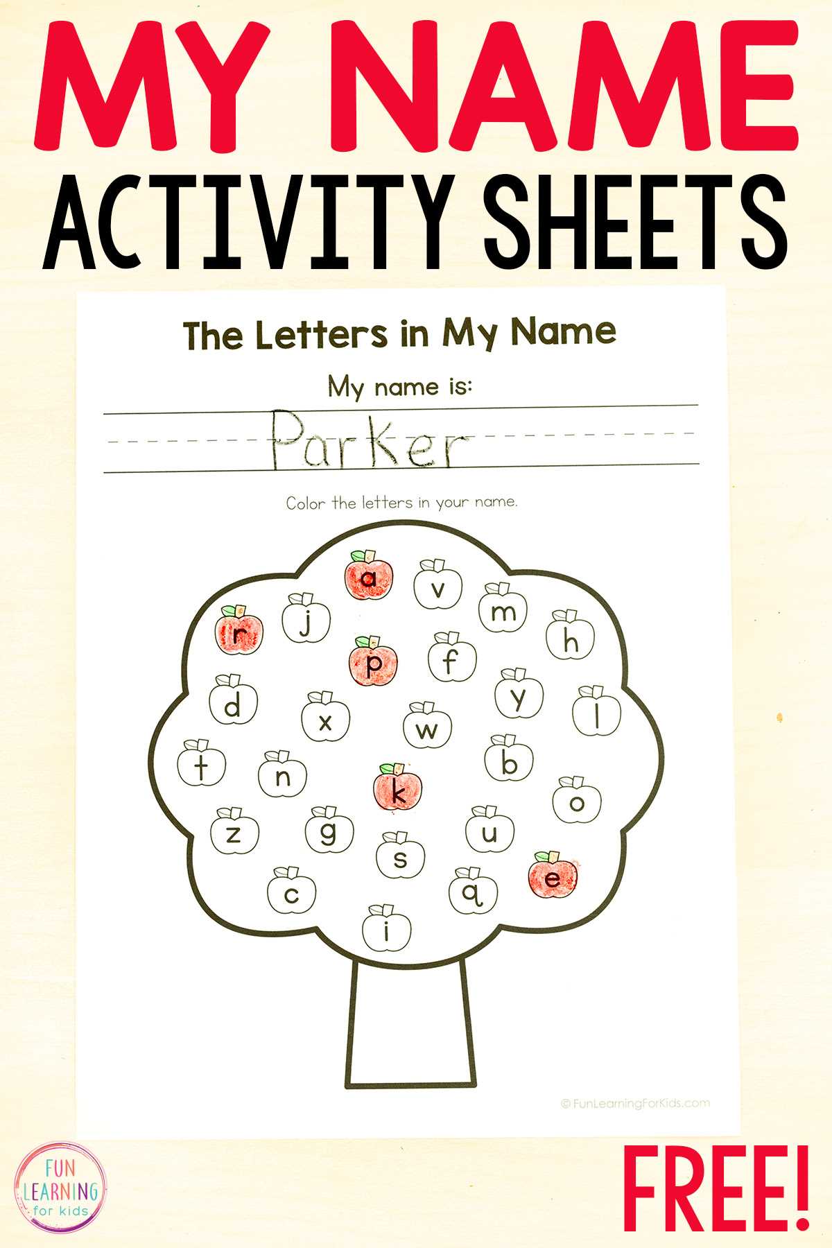 learning letters and numbers worksheets