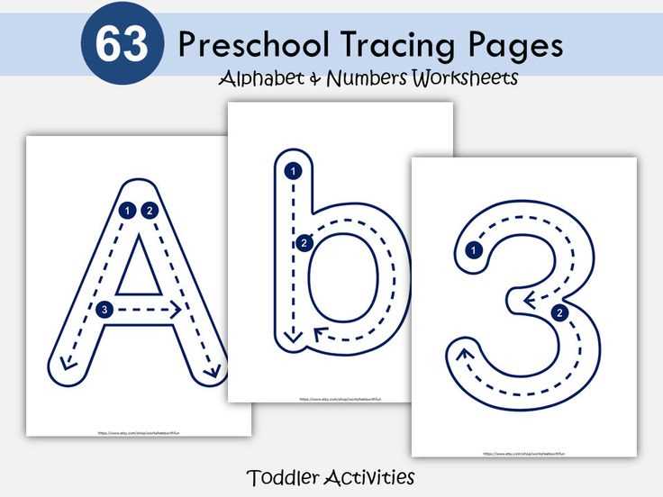 learning letters and numbers worksheets