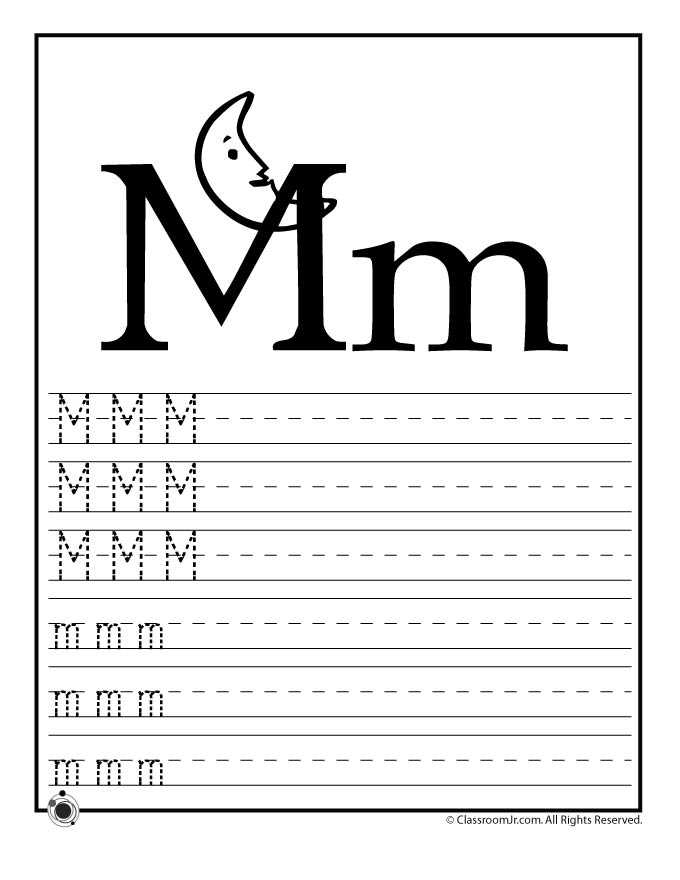 learning letters worksheets
