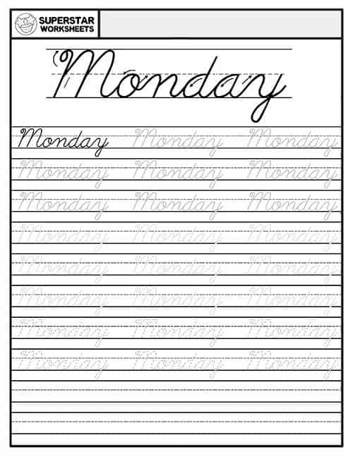 learning to write cursive worksheets