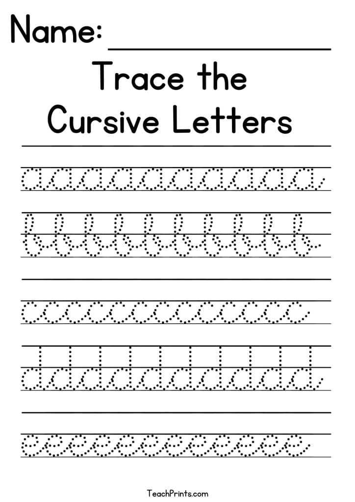 learning to write cursive worksheets