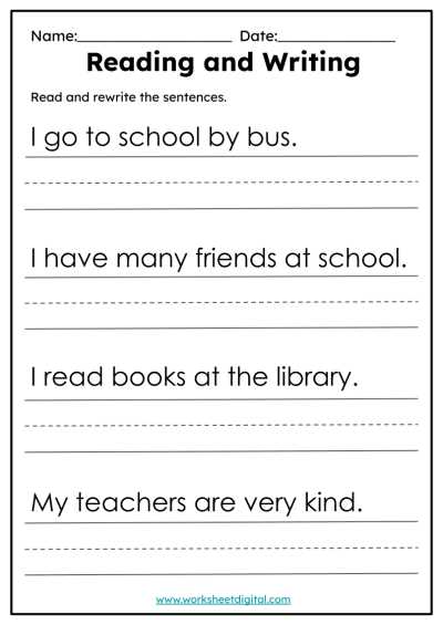 learning to write worksheets