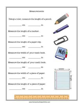 length worksheets