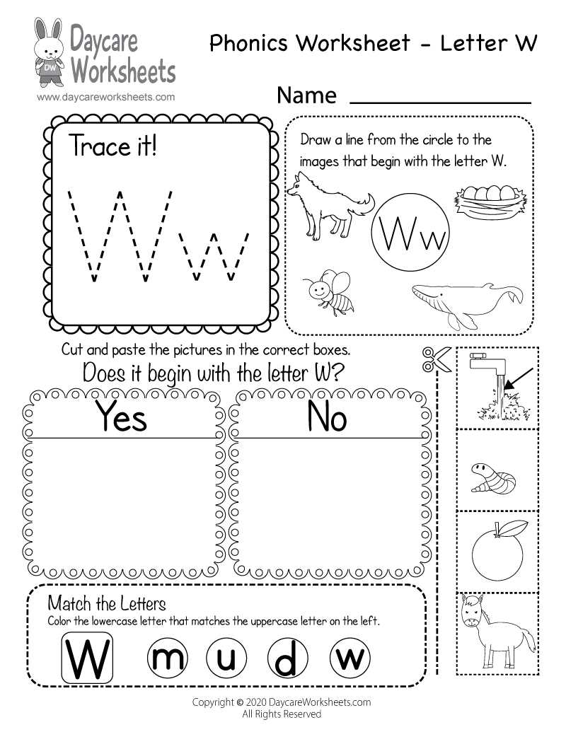 letter a phonics worksheets