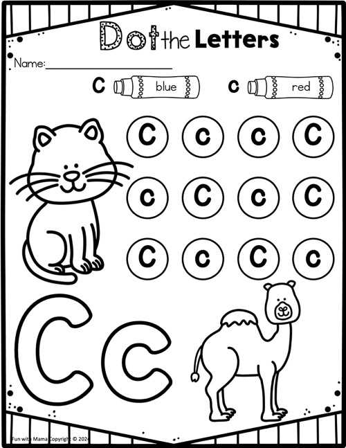 letter c worksheets free printable