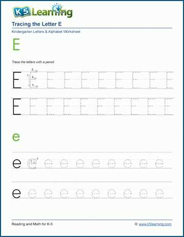 letter e activity worksheets