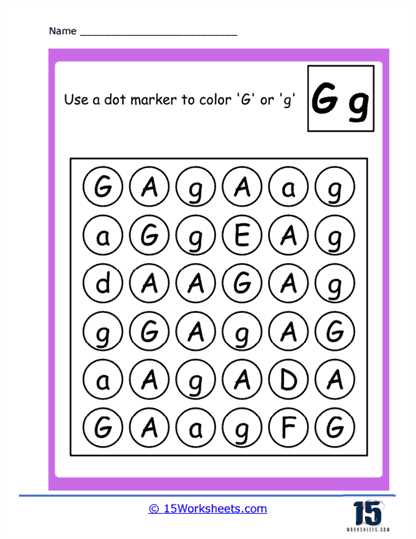 letter g worksheet free printable