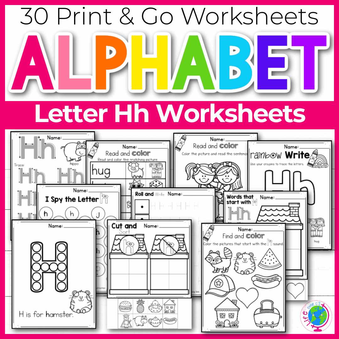 letter h preschool worksheet