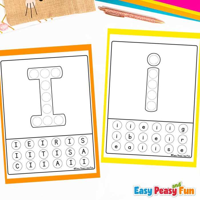 letter i worksheets free printables