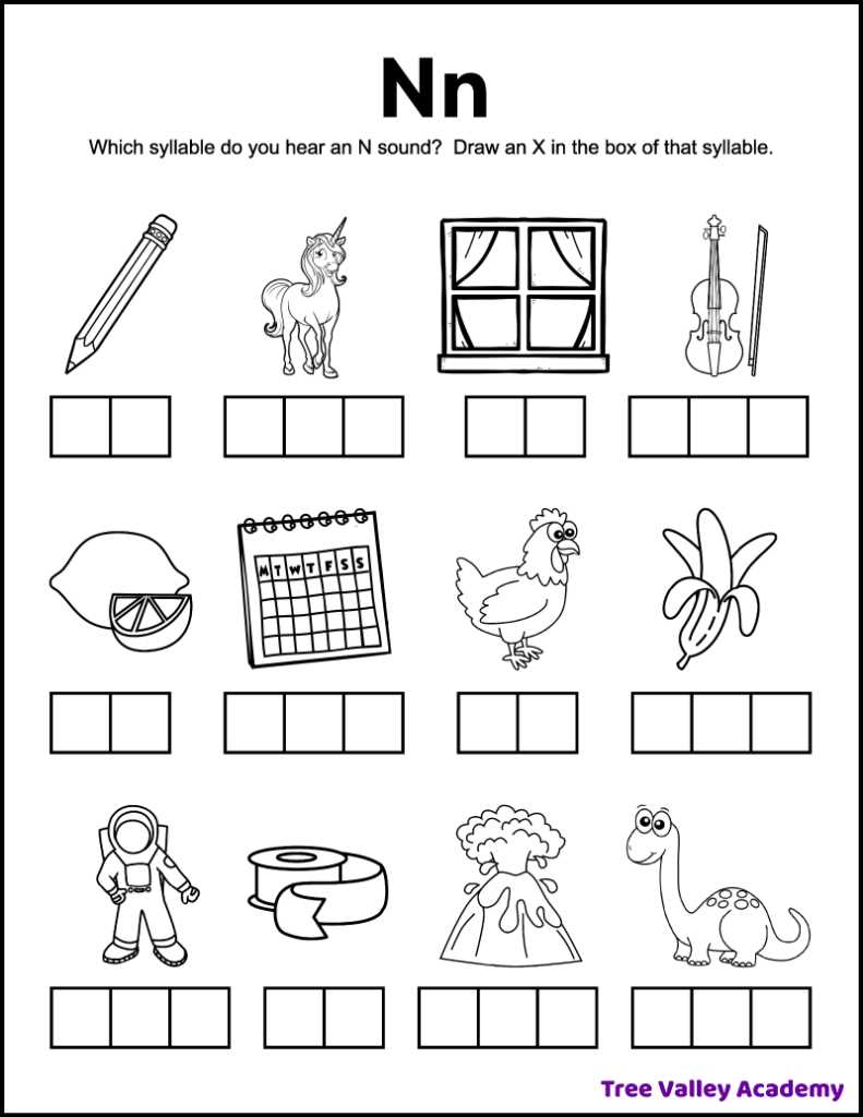 letter n worksheets for preschoolers