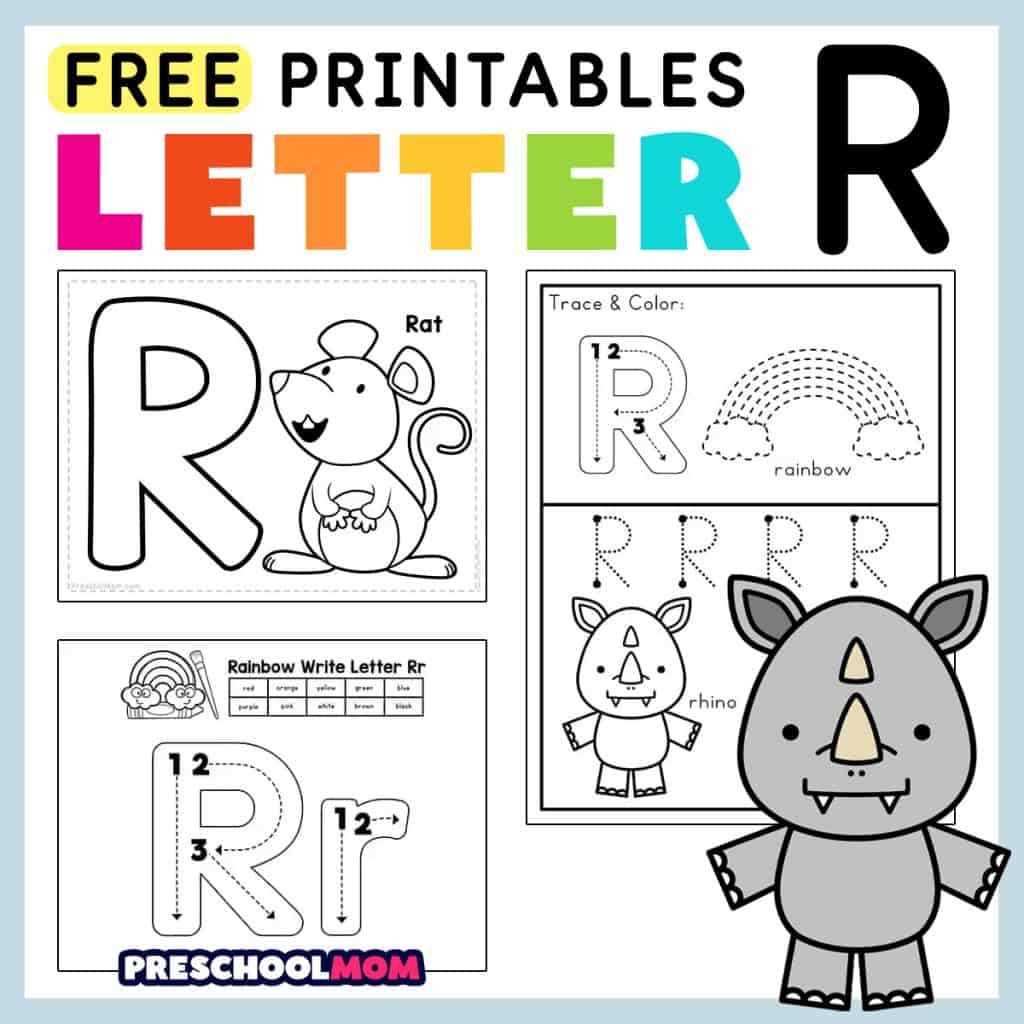 letter r worksheets preschool