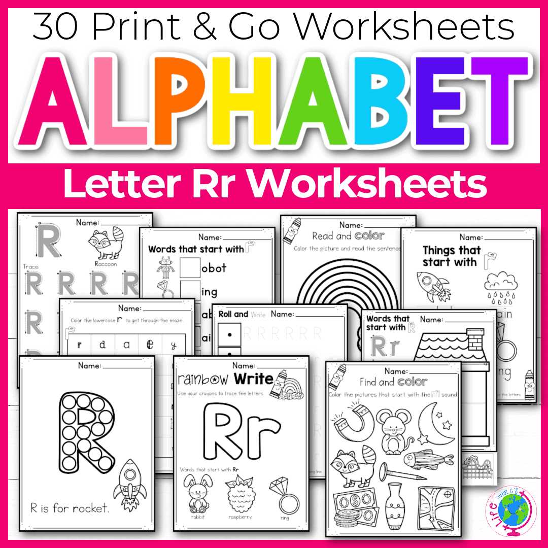 letter rr worksheets